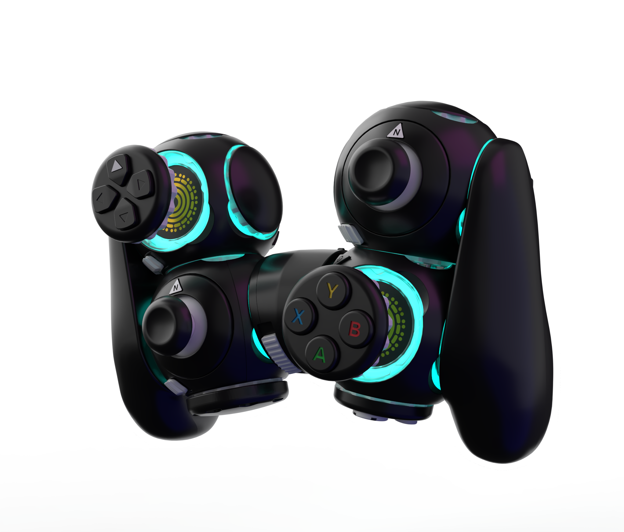 All-Components-for-the-Twohanded-kit-with-neon-lights